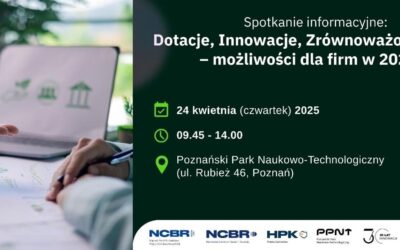 Spotkanie informacyjne: Dotacje, Innowacje, Zrównoważony Rozwój – możliwości dla firm w 2025 roku