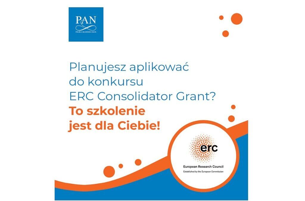 ERC: Szkolenie dla aplikujących do Consolidator Grant – 20 października 2025 r.