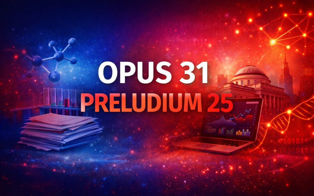 NCN: OPUS 31 i PRELUDIUM 25 otwarte – nabór wniosków w Biurze Wsparcia Przygotowania Projektów do 9 czerwca