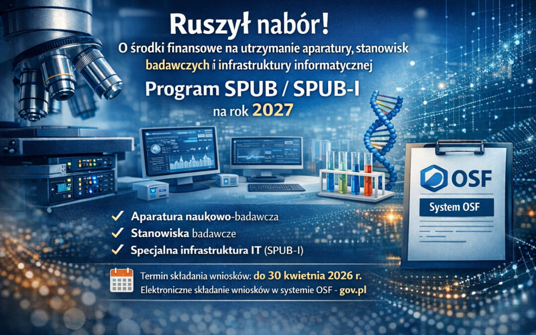 Ruszył nabór wniosków SPUB / SPUB‑I – edycja 8 (na rok 2027)