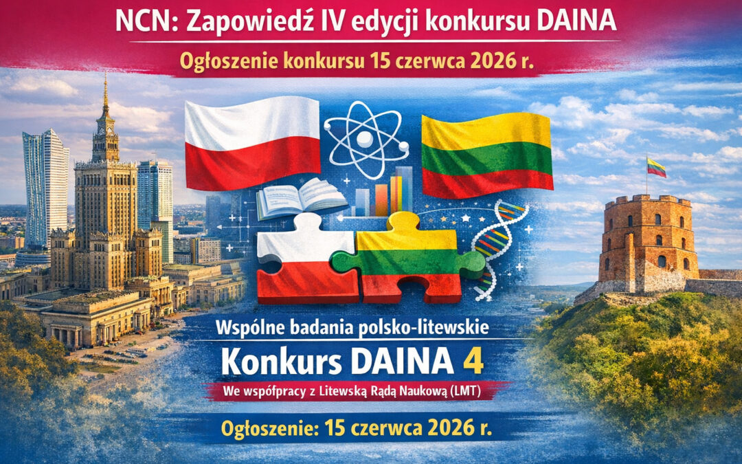 NCN: Zapowiedź IV edycji konkursu DAINA – ogłoszenie konkursu 15 czerwca 2026 r.