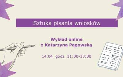 👉 Sztuka pisania wniosków grantowych w programie Kreatywna Europa – wykład online (14.04.2026)