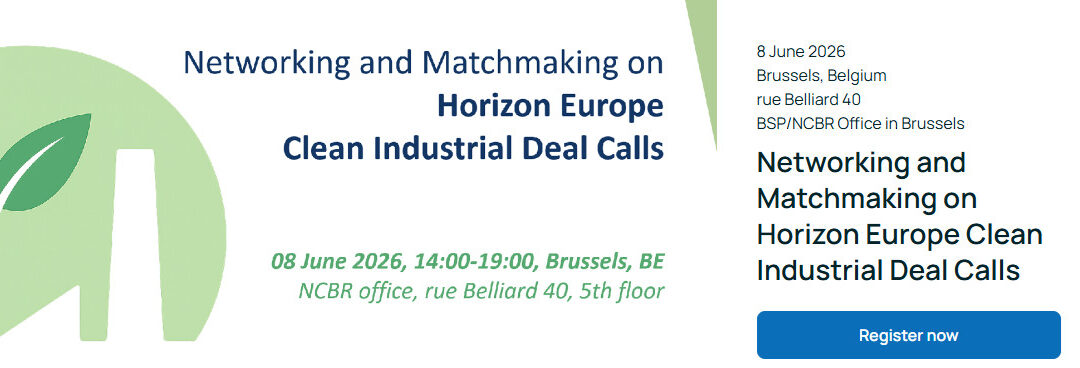 Międzynarodowe wydarzenie networkingowe „Clean Industrial Deal” – Bruksela, 8 czerwca 2026 r.