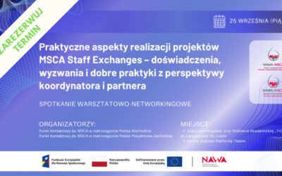 MSCA: Warsztaty i networking dla beneficjentów Staff Exchanges – 25 września 2026 r.