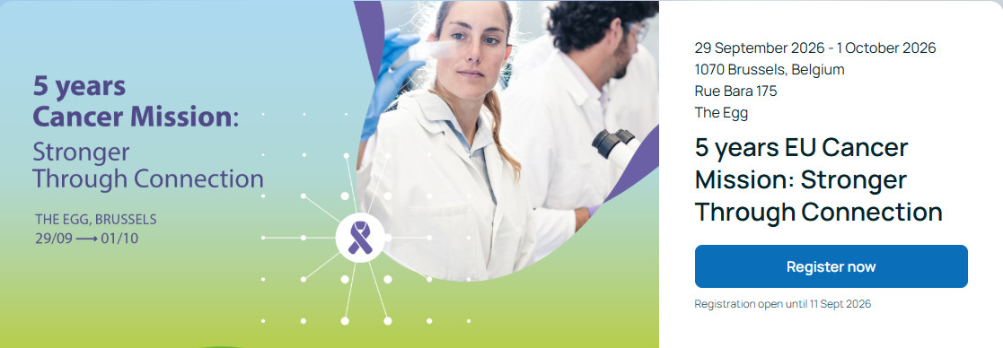 5 years EU Cancer Mission: Stronger Through Connection – wydarzenie w Brukseli, 29 września-1 października 2026 r.