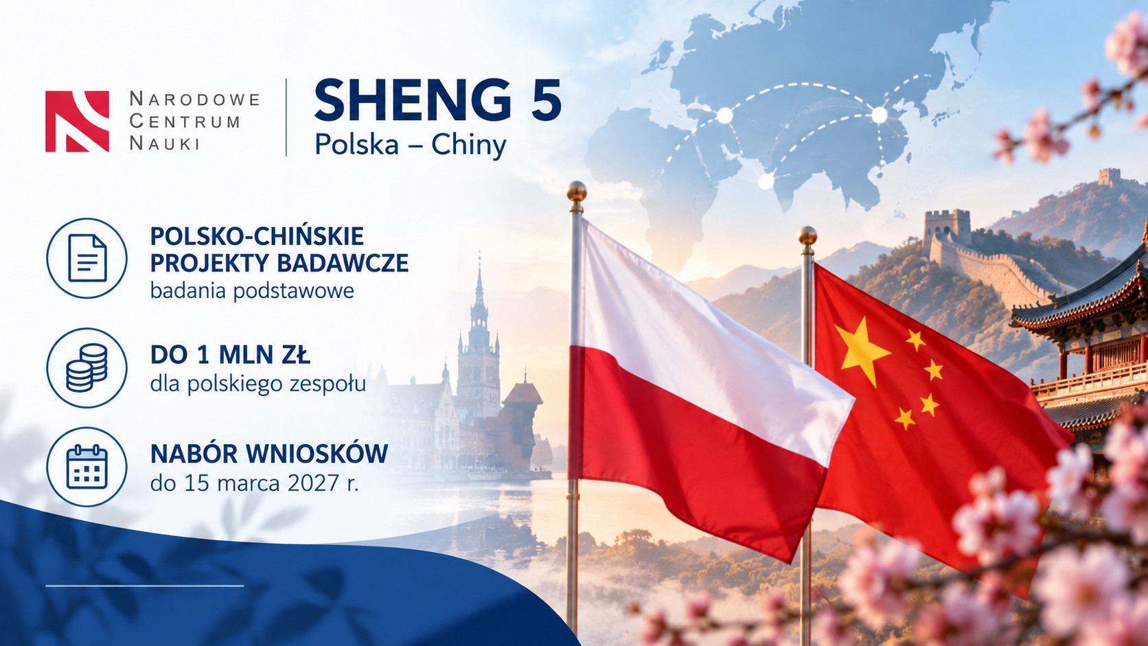 SHENG 5 – zapowiedź konkursu na polsko-chińskie projekty badawcze